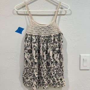 Daytrip Black and Cream Kids Casual Dress